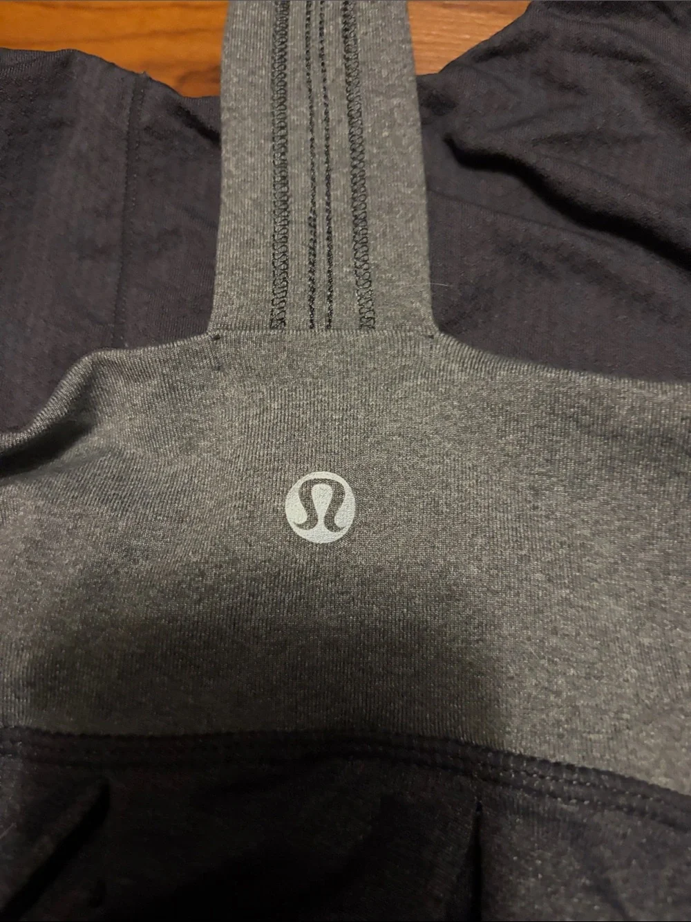 Lululemon Gray Tank Top with Built-In Shelf Bra Sz 8